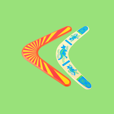 Boomeranger i tre