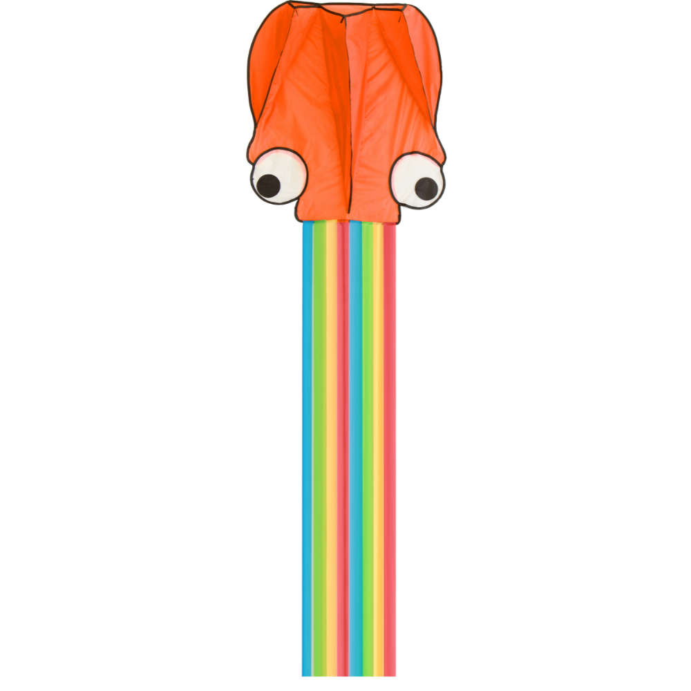 Wikz Regnbue Blæksprutte drage - Orange